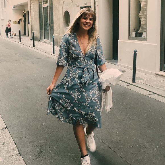 LAST ONE Faithfull the Brand Chloe Midi Dress NWT - Picture 14 of 16